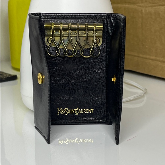 Yves Saint Laurent VINTAGE Black Key Holder - Picture 1 of 1